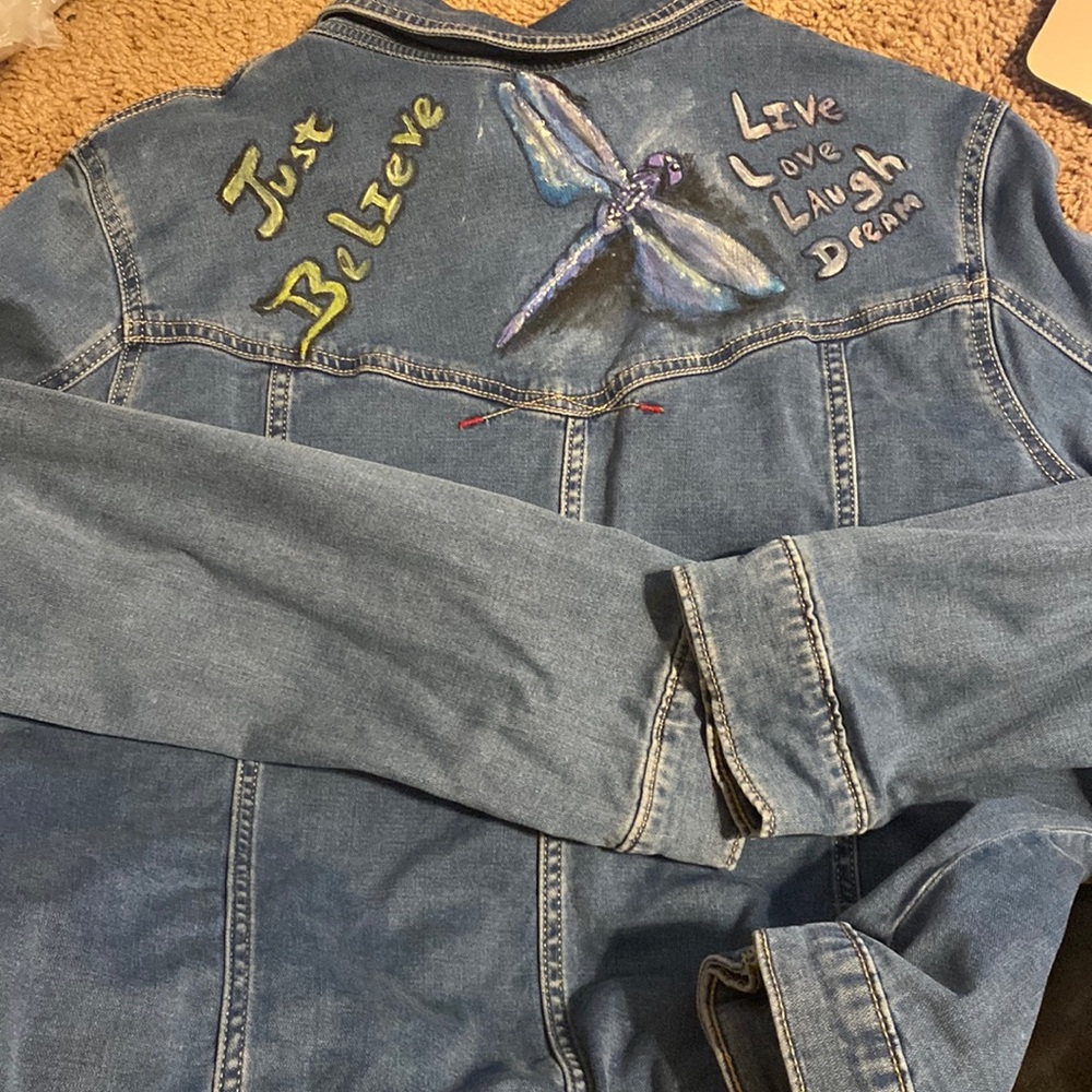Wrangler Jean jacket with dragonfly